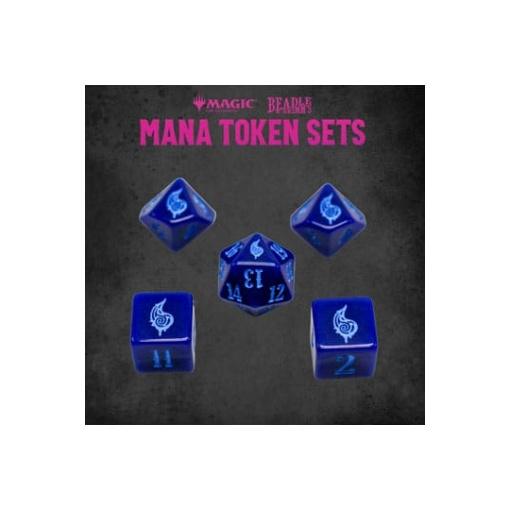 Magic the Gathering Dice and Token Pack Blue Mana