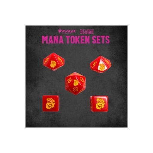 Magic the Gathering Dice and Token Pack Red Mana