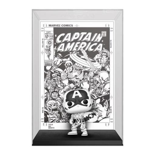 Marvel 85th Anniversary POP! Comic Cover Vinyl Figura Captain America 9 cm - Embalaje dañado