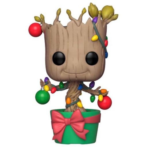 Marvel Comics POP! Marvel Holiday Vinyl Cabezón Groot (Lights & Ornaments) 9 cm