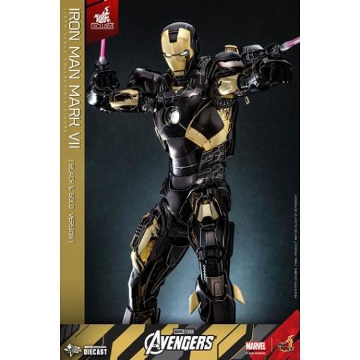 Marvel Los Vengadores Figura Diecast Movie Masterpiece 1/6 Iron Man Mark VII (Black & Gold Version) 32 cm