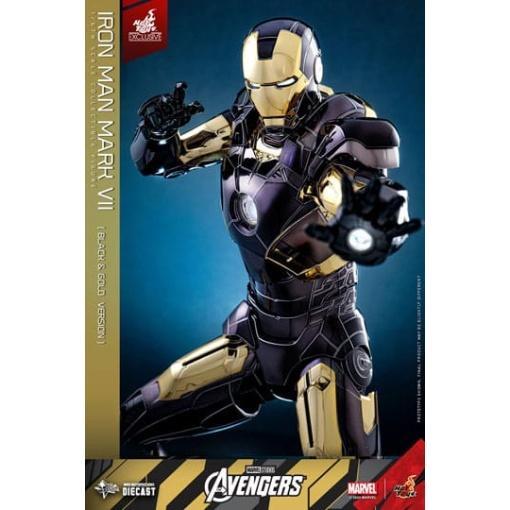 Marvel Los Vengadores Figura Diecast Movie Masterpiece 1/6 Iron Man Mark VII (Black & Gold Version) 32 cm