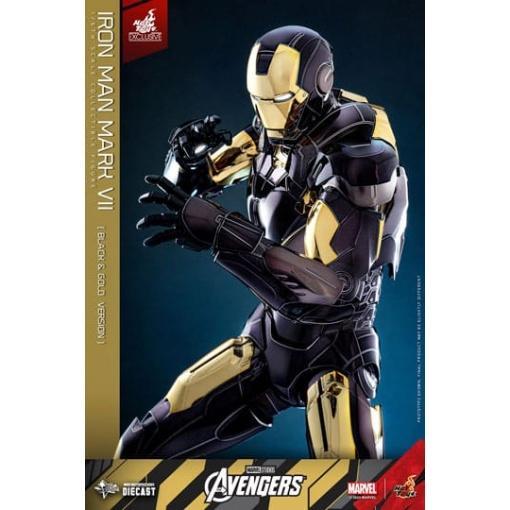 Marvel Los Vengadores Figura Diecast Movie Masterpiece 1/6 Iron Man Mark VII (Black & Gold Version) 32 cm