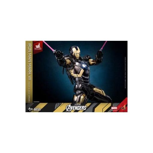 Marvel Los Vengadores Figura Diecast Movie Masterpiece 1/6 Iron Man Mark VII (Black & Gold Version) 32 cm