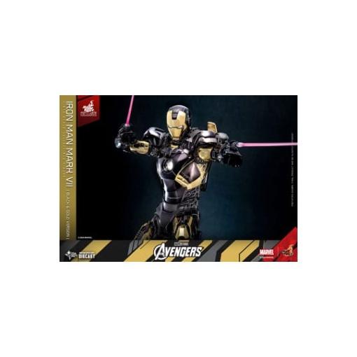 Marvel Los Vengadores Figura Diecast Movie Masterpiece 1/6 Iron Man Mark VII (Black & Gold Version) 32 cm