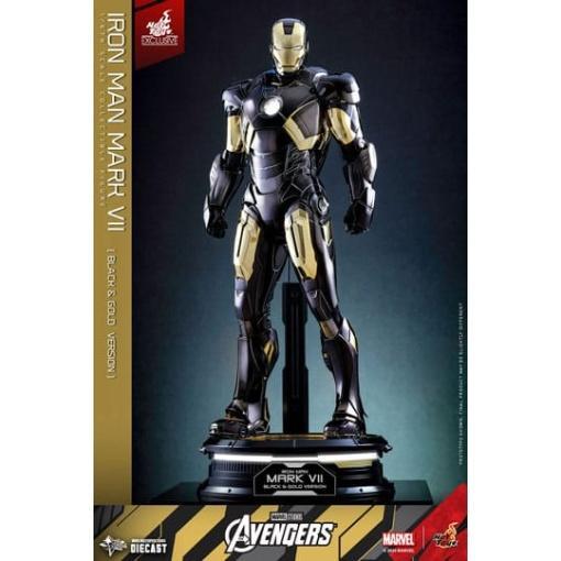 Marvel Los Vengadores Figura Diecast Movie Masterpiece 1/6 Iron Man Mark VII (Black & Gold Version) 32 cm