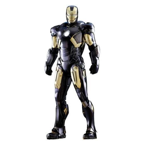 Marvel Los Vengadores Figura Diecast Movie Masterpiece 1/6 Iron Man Mark VII (Black & Gold Version) 32 cm