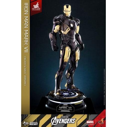 Marvel Los Vengadores Figura Diecast Movie Masterpiece 1/6 Iron Man Mark VII (Black & Gold Version) 32 cm