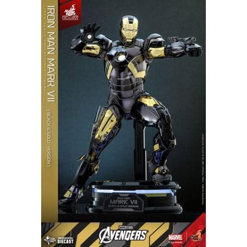 Marvel Los Vengadores Figura Diecast Movie Masterpiece 1/6 Iron Man Mark VII (Black & Gold Version) 32 cm