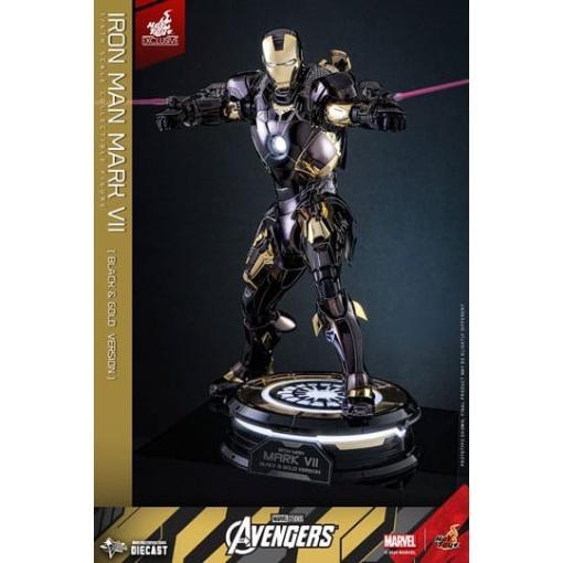 Marvel Los Vengadores Figura Diecast Movie Masterpiece 1/6 Iron Man Mark VII (Black & Gold Version) 32 cm