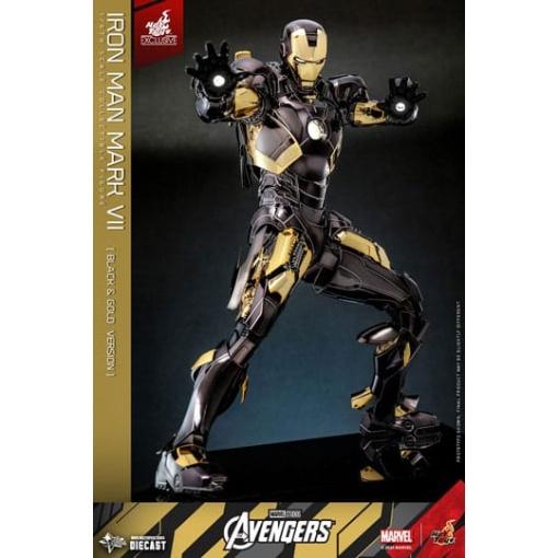 Marvel Los Vengadores Figura Diecast Movie Masterpiece 1/6 Iron Man Mark VII (Black & Gold Version) 32 cm