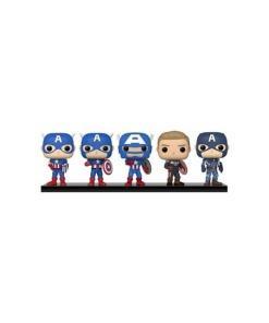 Marvel: Year of the Shield Pack de 5 Figuras POP! Vinyl Captain America: Through the Ages 9 cm