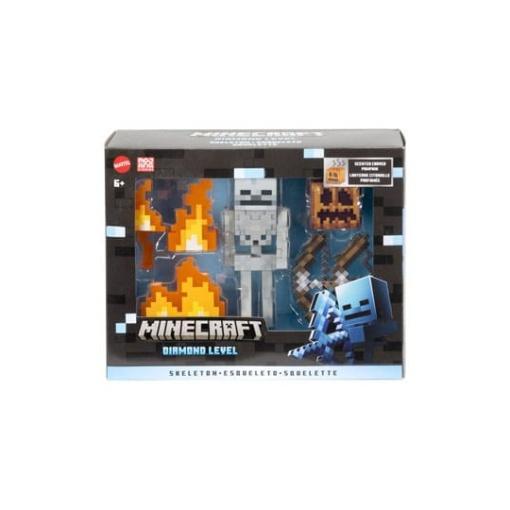 Minecraft Figura Diamond Level Esqueleto 14 cm