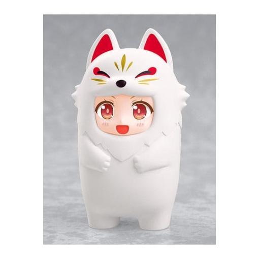 Nendoroid More Accesorios para las Figuras Nendoroid Kigurumi Face Parts Case White Kitsune 10 cm