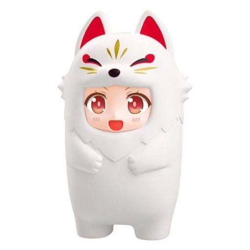 Nendoroid More Accesorios para las Figuras Nendoroid Kigurumi Face Parts Case White Kitsune 10 cm