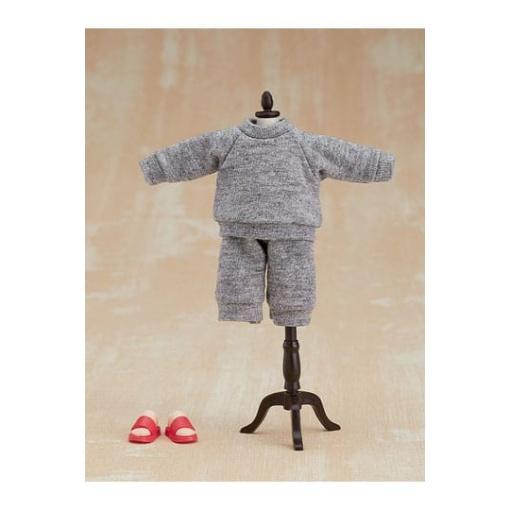 Original Character Accesorios para las Figuras Nendoroid Doll Outfit Set: Sweatshirt and Sweatpants (Gray)