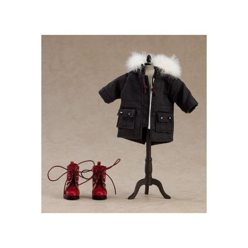 Original Character Accesorios para las Figuras Nendoroid Doll Warm Clothing Set: Boots & Mod Coat (Black)