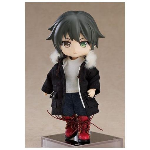 Original Character Accesorios para las Figuras Nendoroid Doll Warm Clothing Set: Boots & Mod Coat (Black)