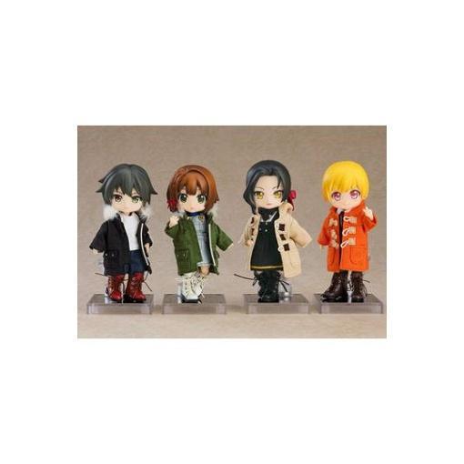 Original Character Accesorios para las Figuras Nendoroid Doll Warm Clothing Set: Boots & Mod Coat (Black)