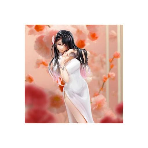 Original Illustration Estatua PVCMai Okuma illustration Healing-type white chinese dress lady 26 cm