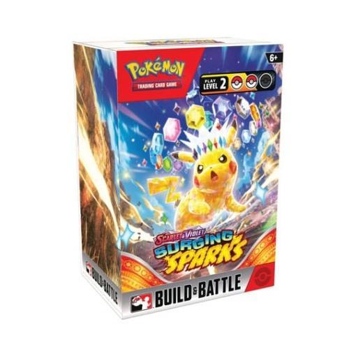 Pokémon Scarlet & Violet 08 Surging Sparks Build and Battle Box Expositor (10) *INGLÉS*