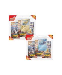 Pokémon TCG Scarlet & Violet 08 Pack de 3 Sobres Blister Surging Sparks *INGLÉS* Set (2)