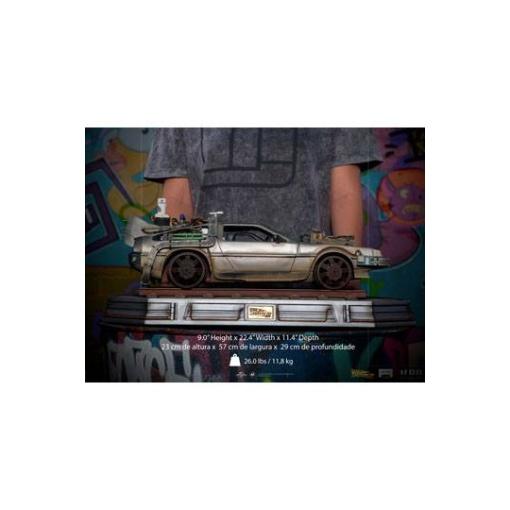 Regreso al Futuro III Estatua 1/10 Art Scale DeLorean 57 cm