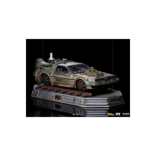 Regreso al Futuro III Estatua 1/10 Art Scale DeLorean 57 cm