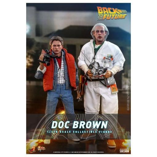 Regreso al futuro Figura Movie Masterpiece 1/6 Doc Brown 30 cm