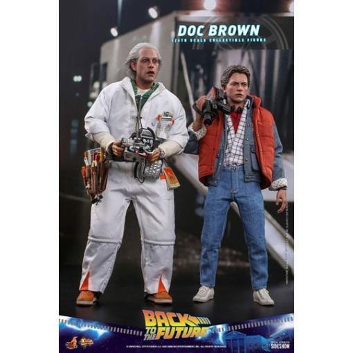 Regreso al futuro Figura Movie Masterpiece 1/6 Doc Brown 30 cm