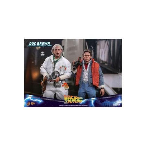 Regreso al futuro Figura Movie Masterpiece 1/6 Doc Brown 30 cm