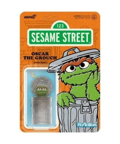 Sesame Street Figura ReAction Wave 02 Oscar the Grouch 10 cm