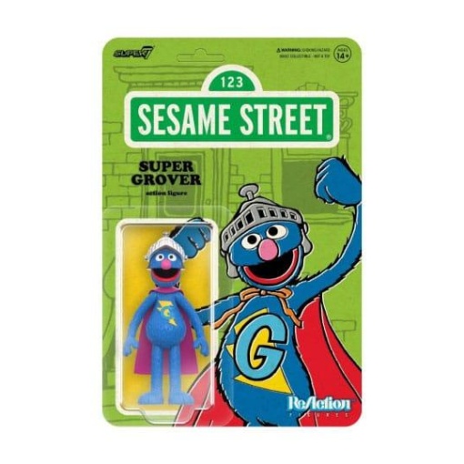 Sesame Street Figura ReAction Wave 03 Super Grover 10 cm