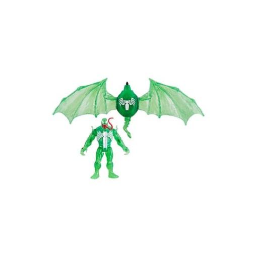 Spider-Man Epic Hero Series Web Splashers Figura Green Symbiote Hydro Wing Blast 10 cm