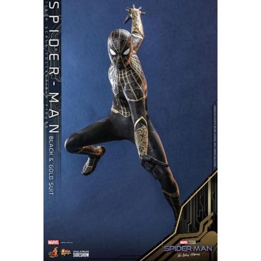 Spider-Man: Sin camino a casa Figura Movie Masterpiece 1/6 Spider-Man (Black & Gold Suit) 30 cm