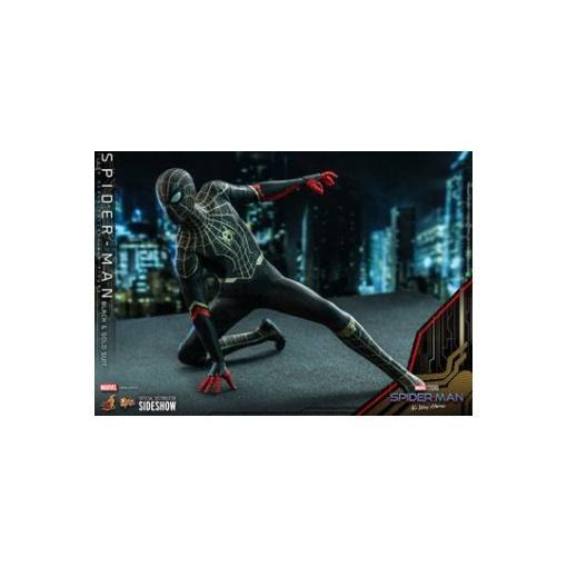 Spider-Man: Sin camino a casa Figura Movie Masterpiece 1/6 Spider-Man (Black & Gold Suit) 30 cm