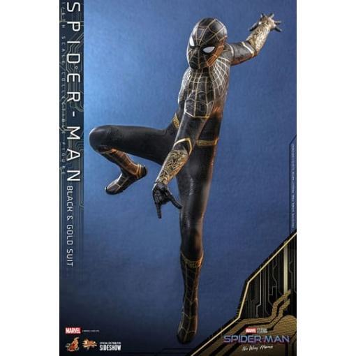 Spider-Man: Sin camino a casa Figura Movie Masterpiece 1/6 Spider-Man (Black & Gold Suit) 30 cm