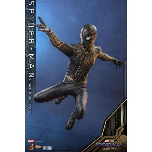 Spider-Man: Sin camino a casa Figura Movie Masterpiece 1/6 Spider-Man (Black & Gold Suit) 30 cm