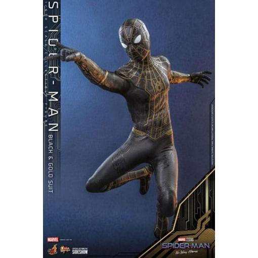 Spider-Man: Sin camino a casa Figura Movie Masterpiece 1/6 Spider-Man (Black & Gold Suit) 30 cm