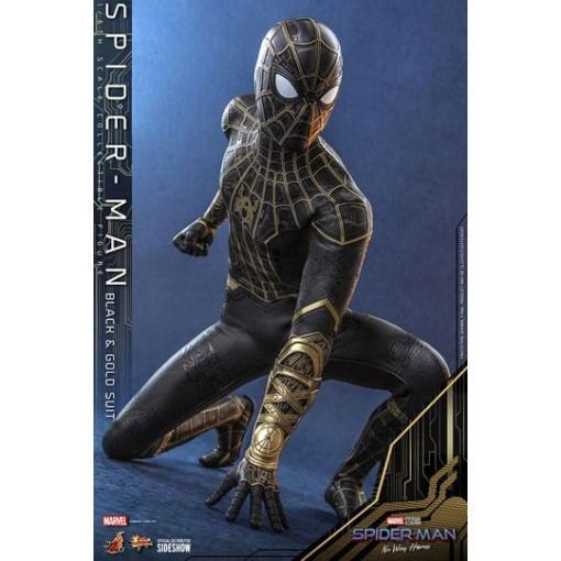 Spider-Man: Sin camino a casa Figura Movie Masterpiece 1/6 Spider-Man (Black & Gold Suit) 30 cm