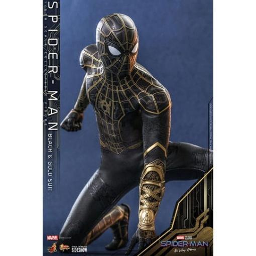 Spider-Man: Sin camino a casa Figura Movie Masterpiece 1/6 Spider-Man (Black & Gold Suit) 30 cm