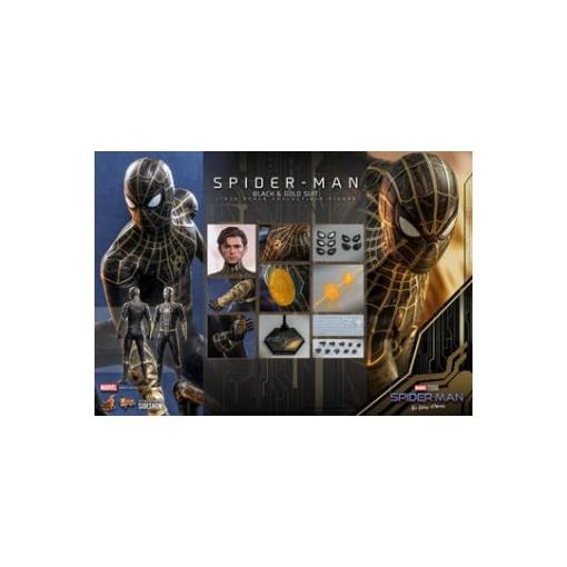 Spider-Man: Sin camino a casa Figura Movie Masterpiece 1/6 Spider-Man (Black & Gold Suit) 30 cm