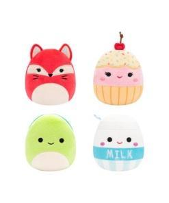 Squishville Mini Squishmallows Pack de 4 Peluches D 5 cm