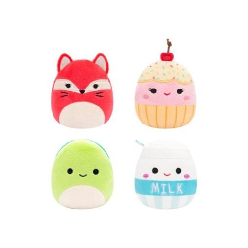 Squishville Mini Squishmallows Pack de 4 Peluches D 5 cm