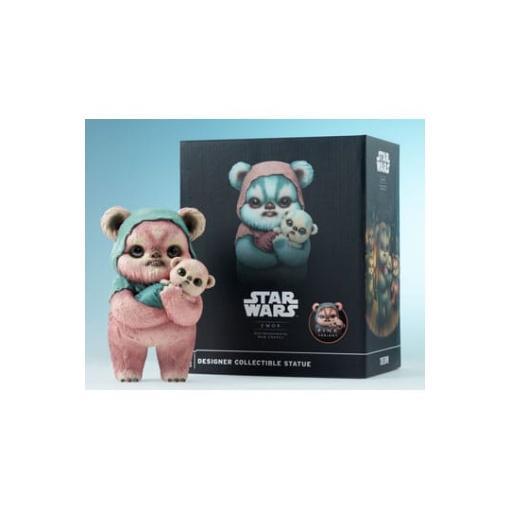 Star Wars Estatua de diseñador Ewok by Mab Graves Pink Variant 18 cm