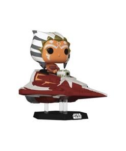 Star Wars: The Clone Wars POP! Rides Vinyl Cabezón Ahsoka Tano in Delta 7 Jedi Starfighter 15 cm