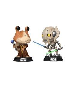 Star Wars: The Clone Wars Pack de 2 POP! Vinyl Figuras Cabezón Jar Jar Binks vs. General Grievous 9 cm