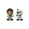 Star Wars: The Clone Wars Pack de 2 POP! Vinyl Figuras Cabezón Pong Krell vs. Captain Rex 9 cm