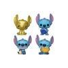 StitchHoliday 2024 Pack de 4 Figura Pocket POP! Vinyl Dreidel Box 4 cm