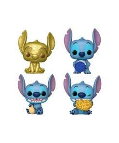 StitchHoliday 2024 Pack de 4 Figura Pocket POP! Vinyl Dreidel Box 4 cm